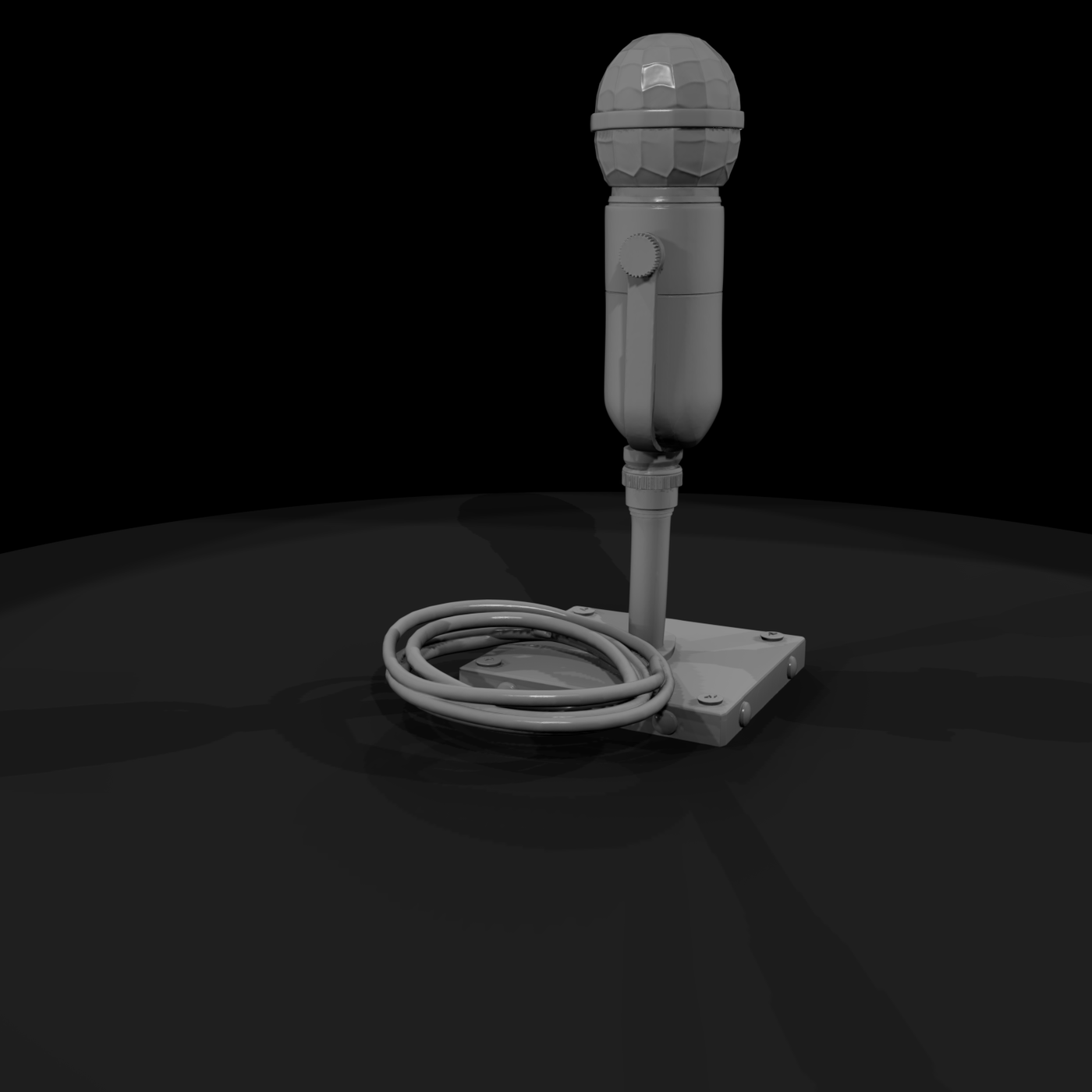 Vintage Condenser Desk Microphone - Desk Prop