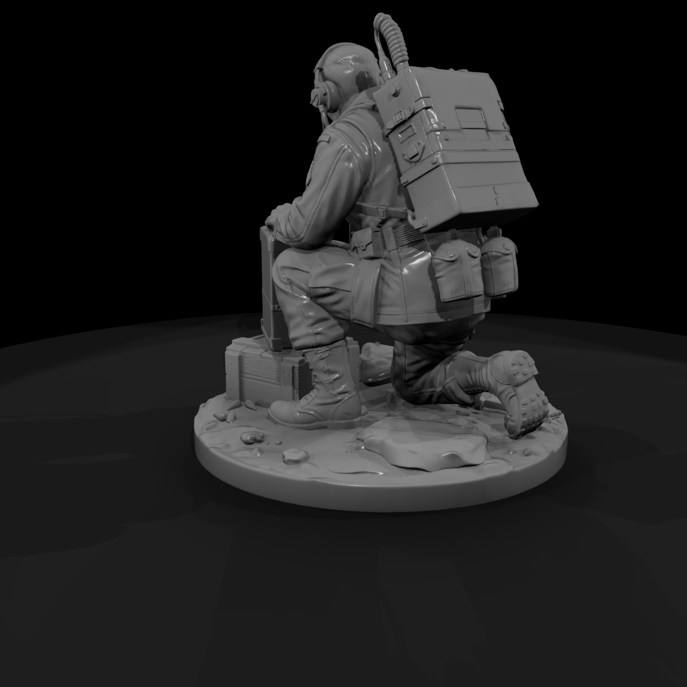 Poparc 0049 Bunker Radio Operator