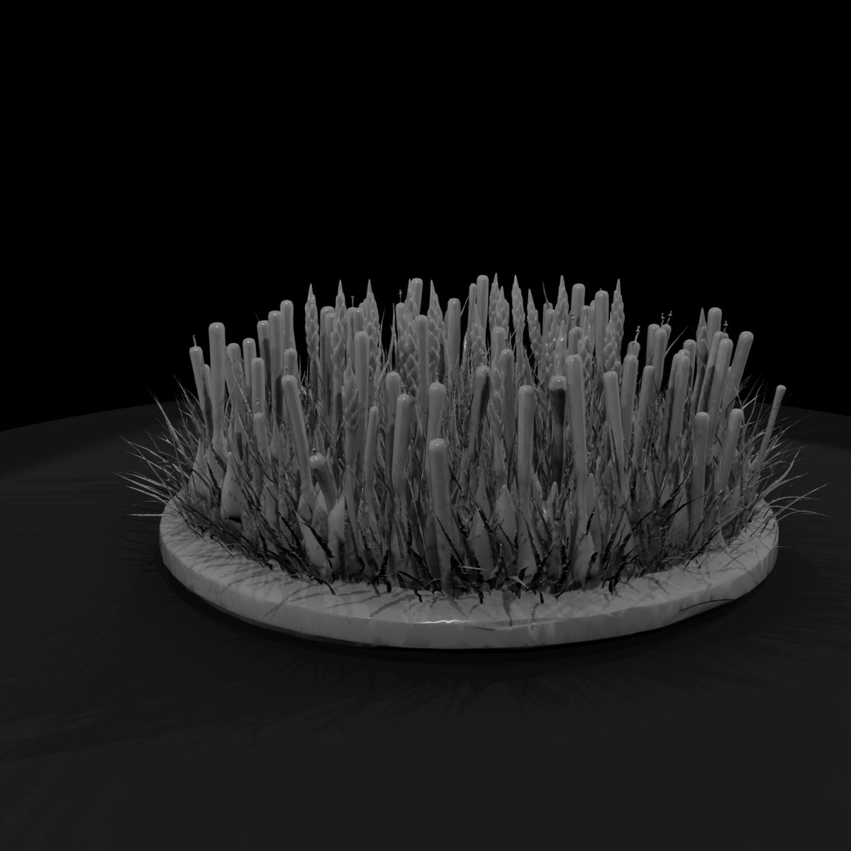 stylized-low-poly-cattail-wild-grass-3d-printable-miniature-276892