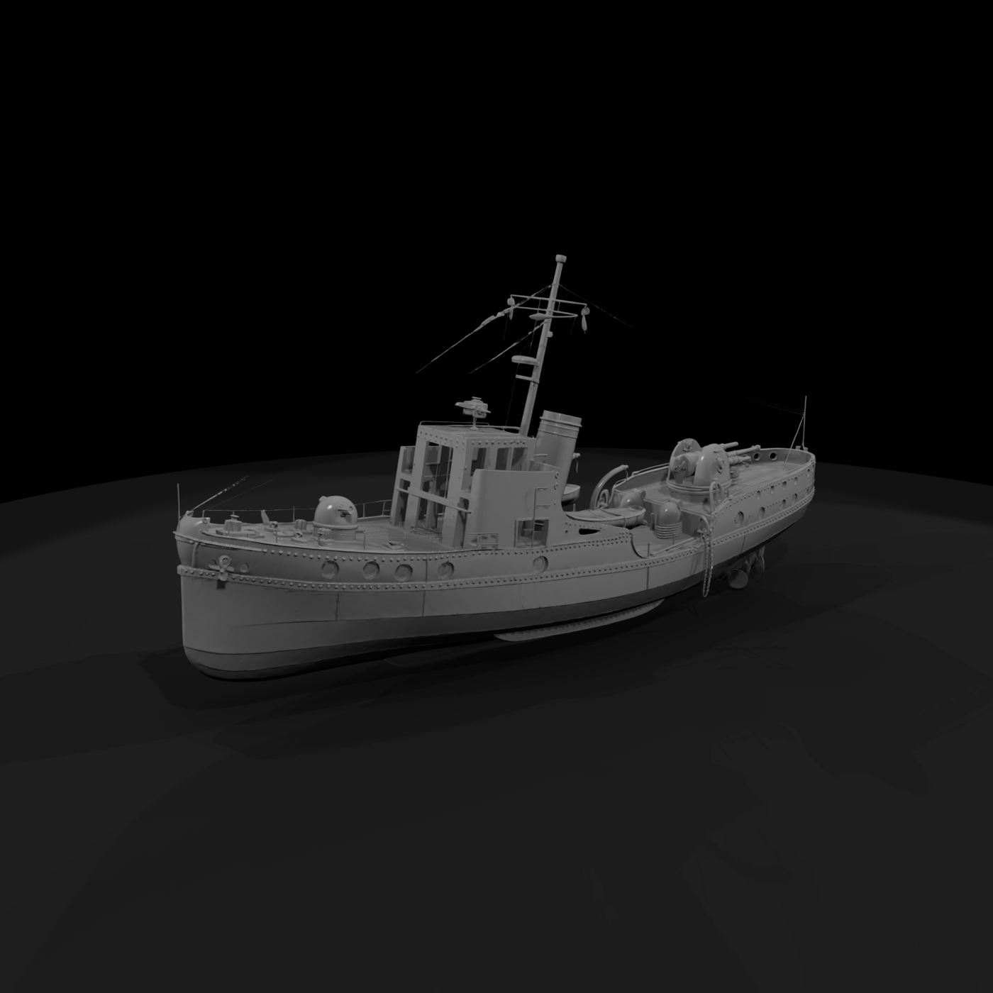 WWII Coastal Patrol Gunboat