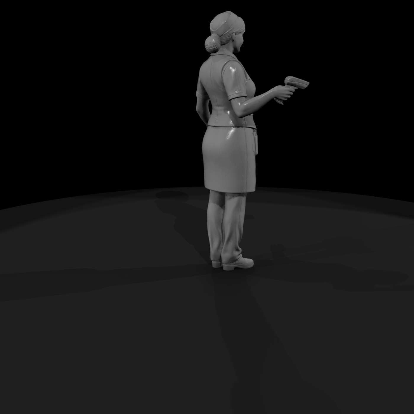 Retail Cashier with Barcode Scanner