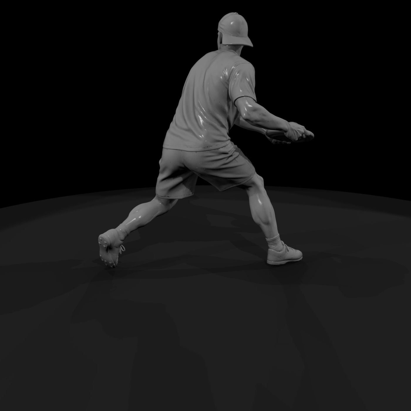Ultimate Frisbee Player Leaping