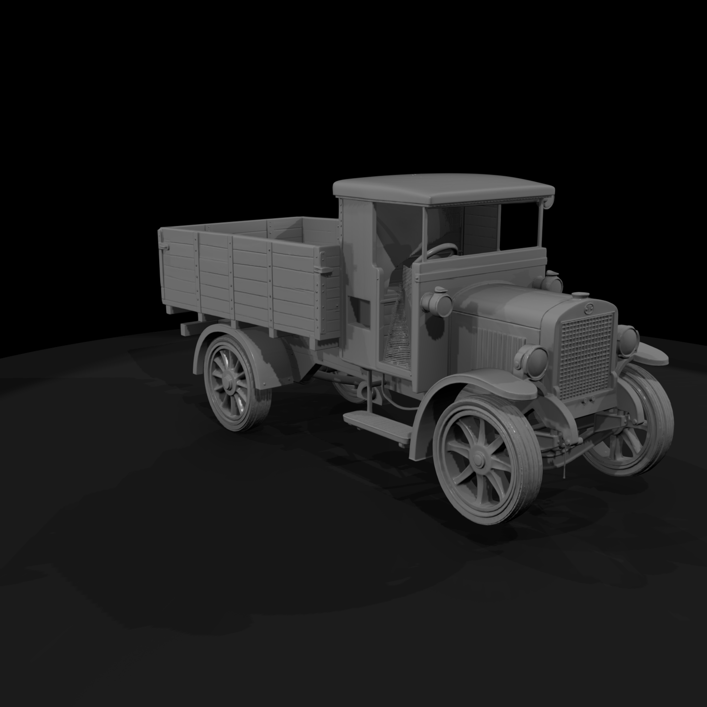 Vintage Flatbed Cargo Truck