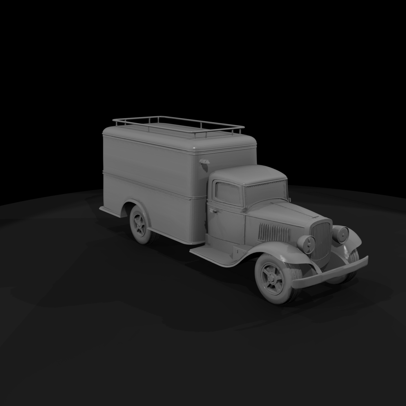 Vintage Box Delivery Truck
