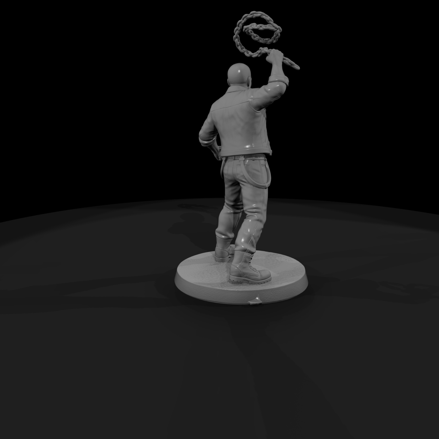 Street Brawler Swinging a Chain
