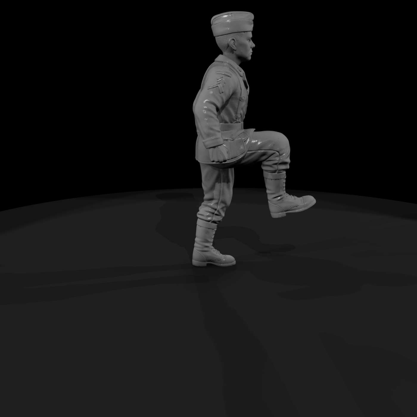 WWII American GI Advancing