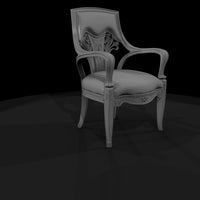 art-nouveau-carved-armchair-ho-scale-miniature-264934 — thumbnail 4
