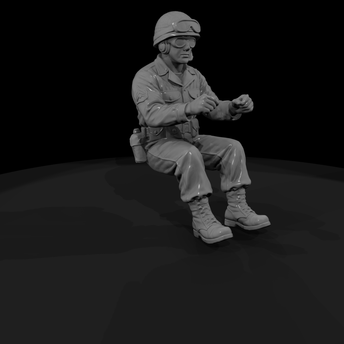 Ww2 Army 089 Wwii U S Army Truck Driver Figure