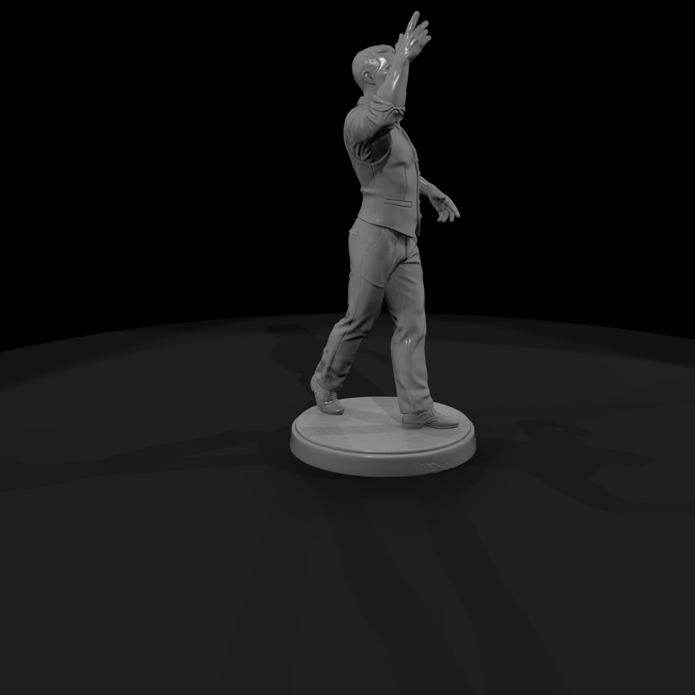 Salsa Dancer Mid-Step