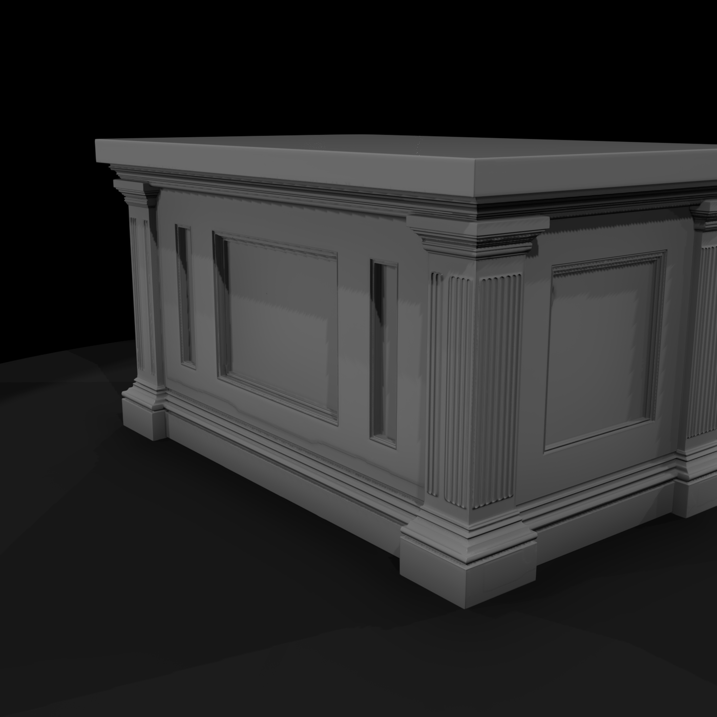 Neoclassical Pedestal Plinth — Display Base