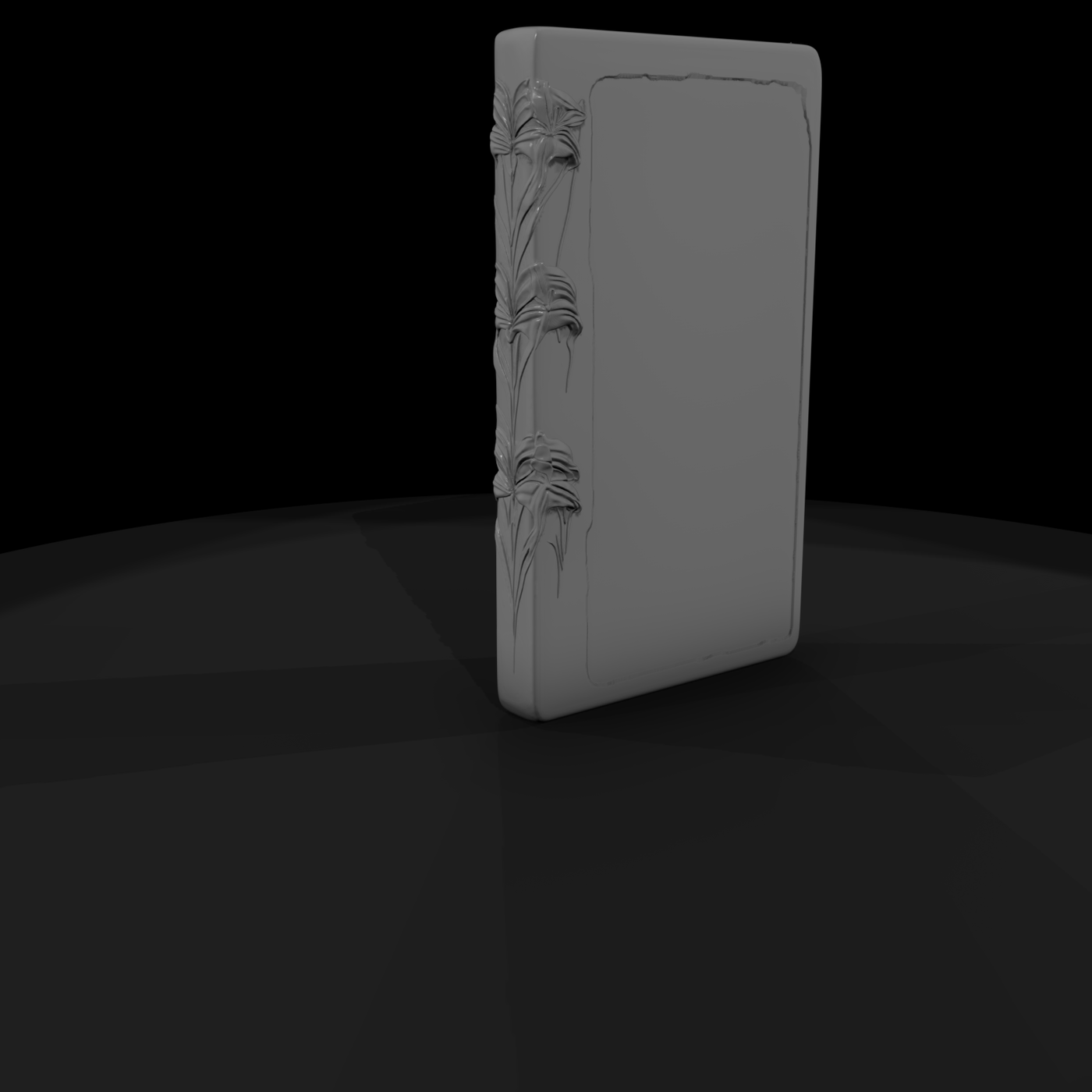Classical Floral Gravestone