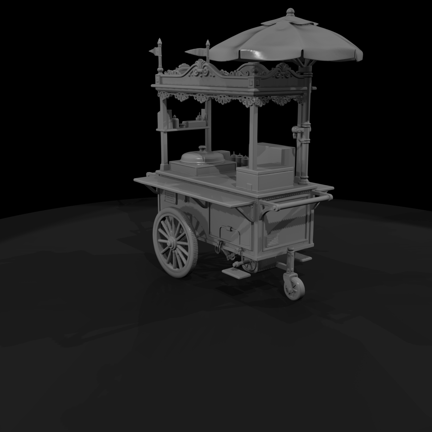 Cir 171 Stall Hot Dog Cart