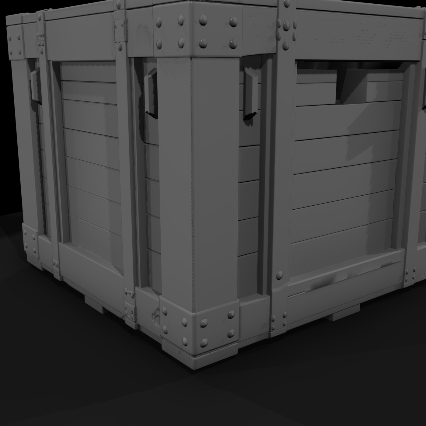 Industrial Wooden Shipping Crate