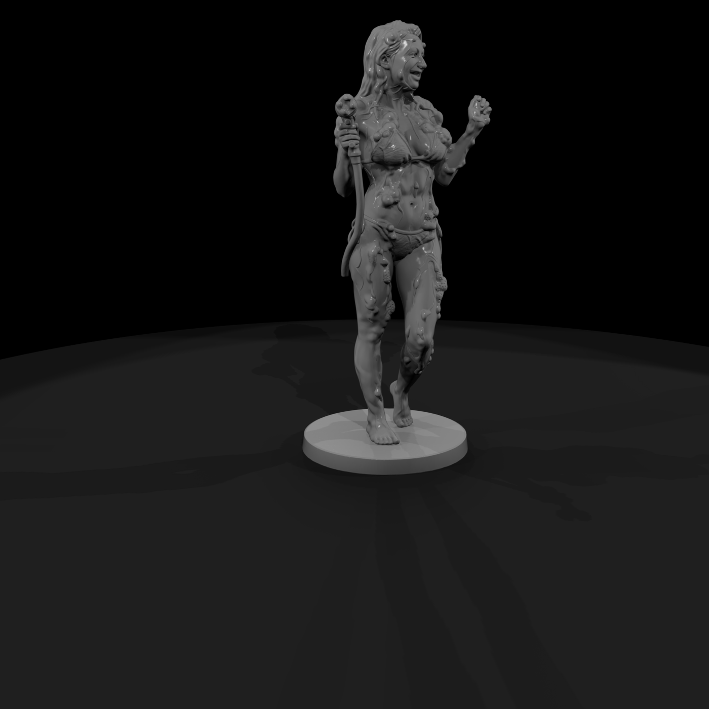 Slime-Covered Zombie Woman