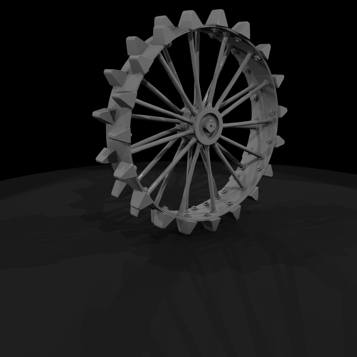 Lugged Tractor Wheel — Farm