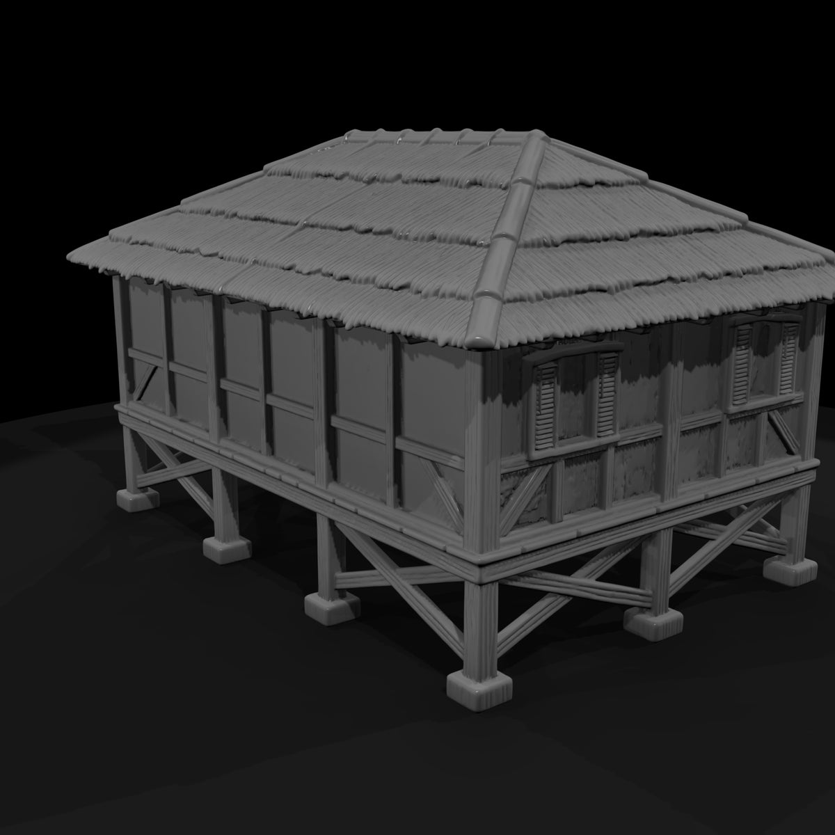 mil-088-ww2-pacific-tropical-barracks-hut