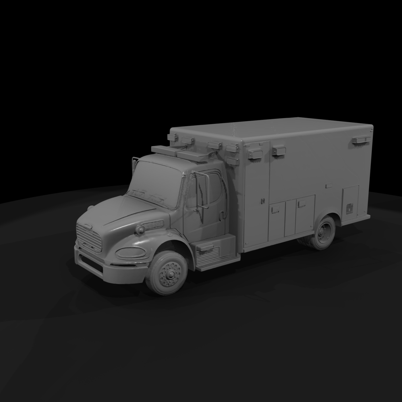 Box Ambulance Rescue Truck