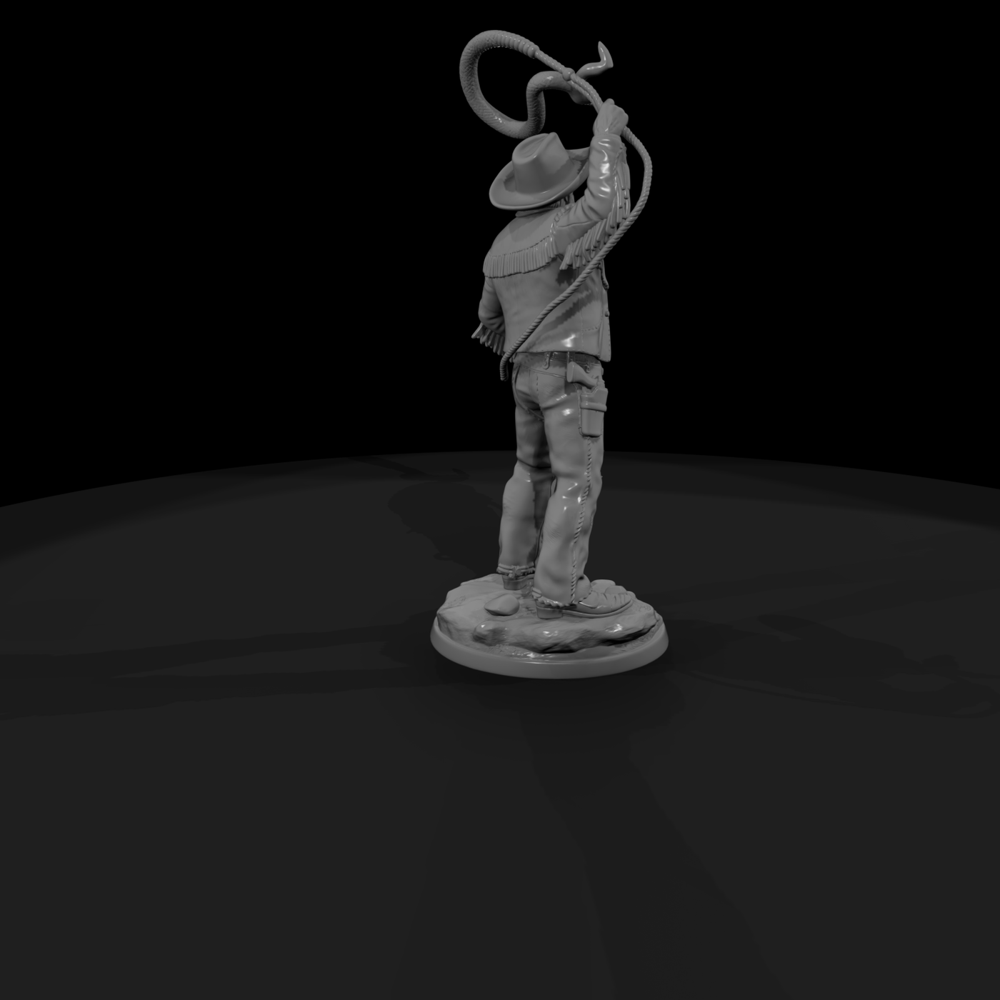 Old West Cowboy Swinging a Lasso