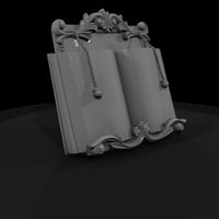 baroque-open-book-display-ornate-diorama-bookstand-701196 — thumbnail 4