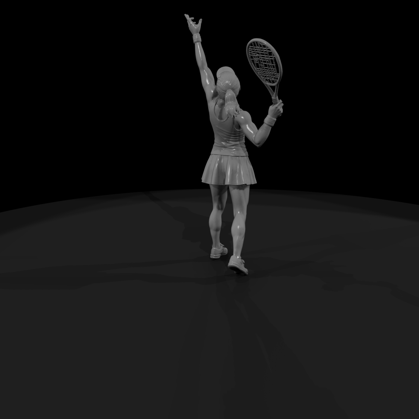 0081 Sports Tennis Serve F