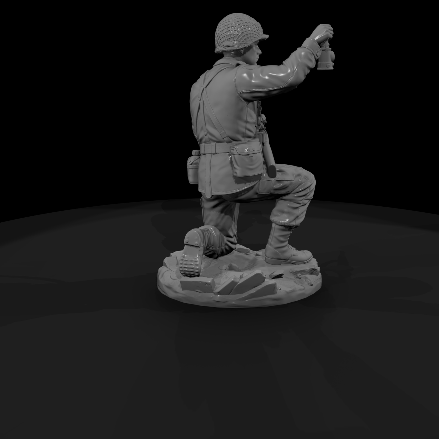 WWII Airborne Pathfinder Kneeling