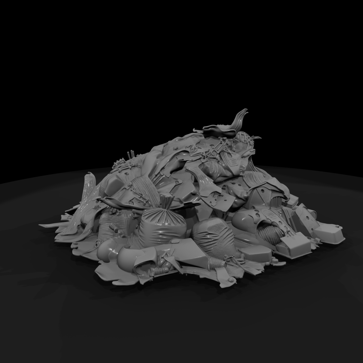 Stylized Trash Pile