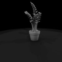 stylized-zz-plant-in-pot-3d-printable-miniature-573193 — thumbnail 4