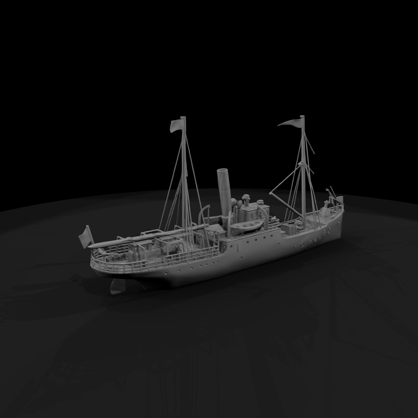 20260612 Old Steamship Model 5F3B4B1D64