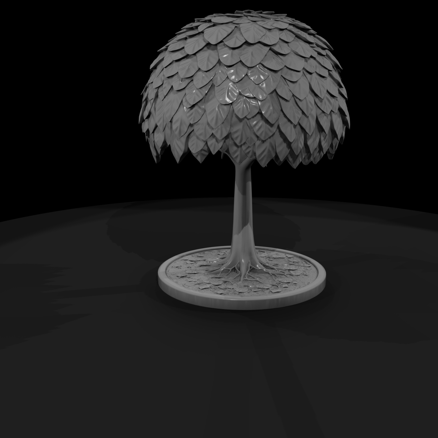 Stylized Round-Canopy Tree