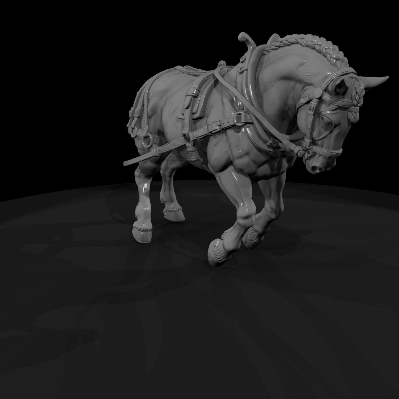 Ww 0283 Animal Plow Horse