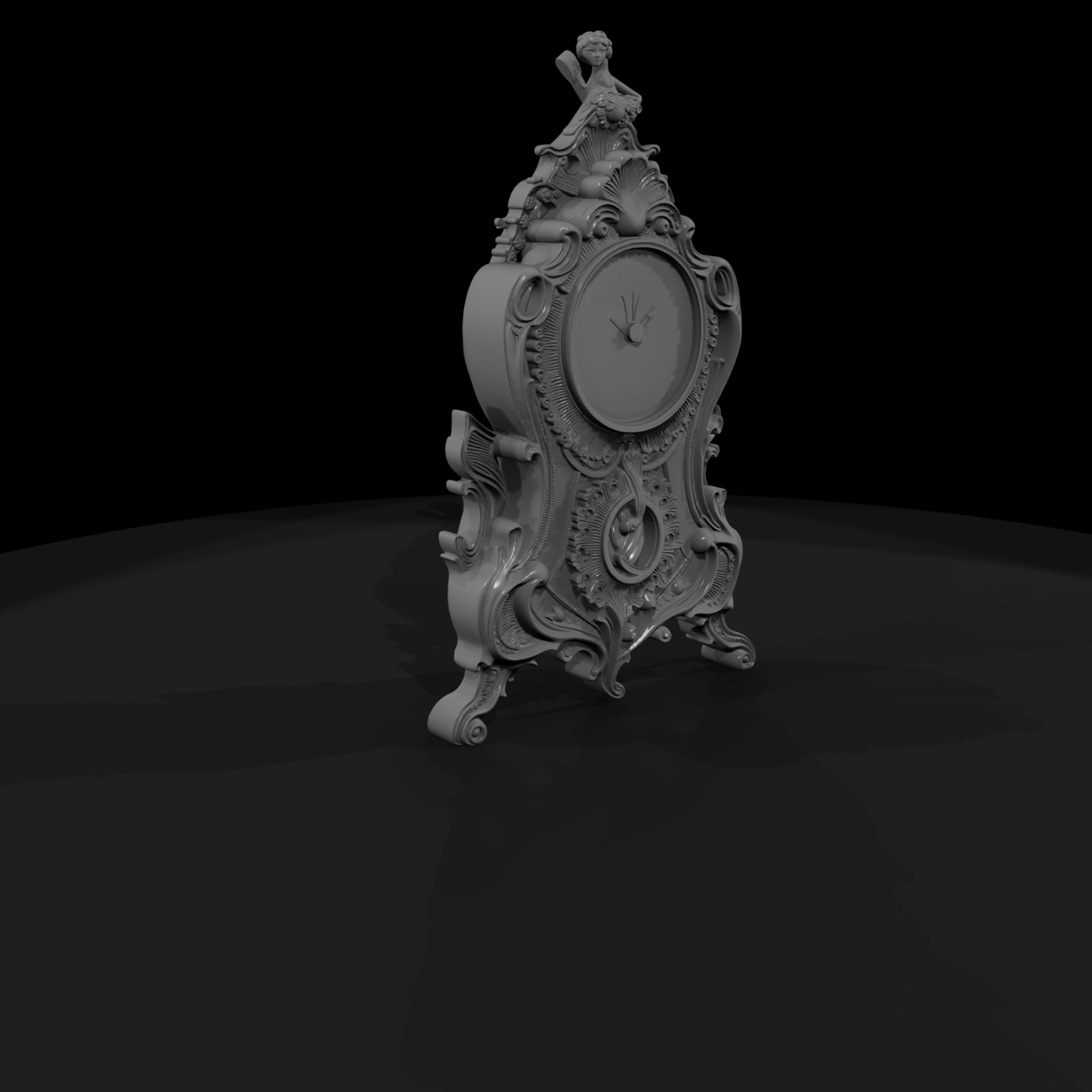 Ornate Rococo Mantel Clock