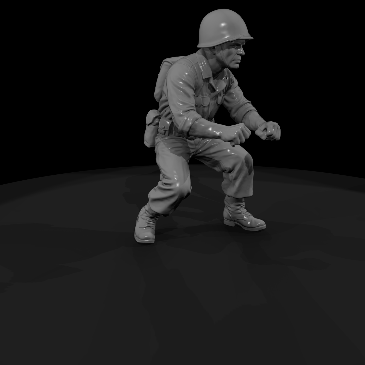 Ww2 Army 039 Wwii U S Army Mortar Crewman Figure