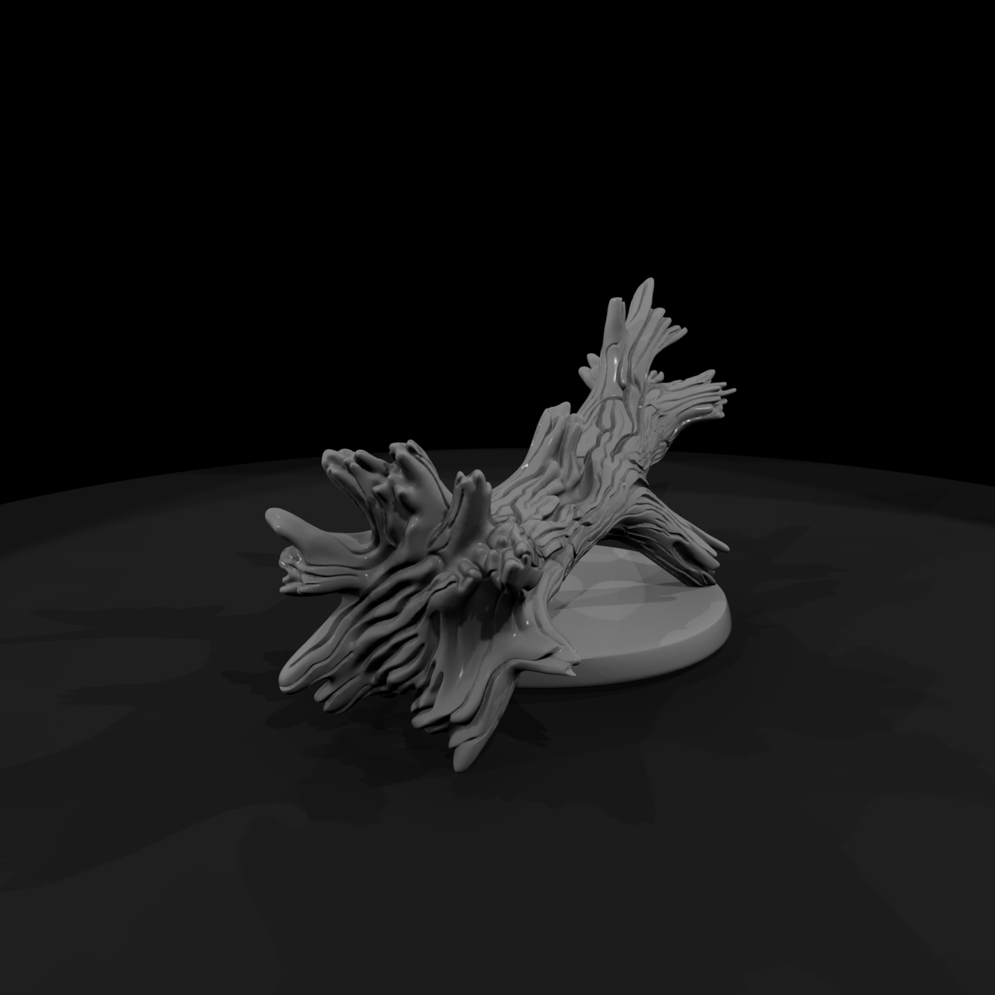 Gnarled Fallen Log