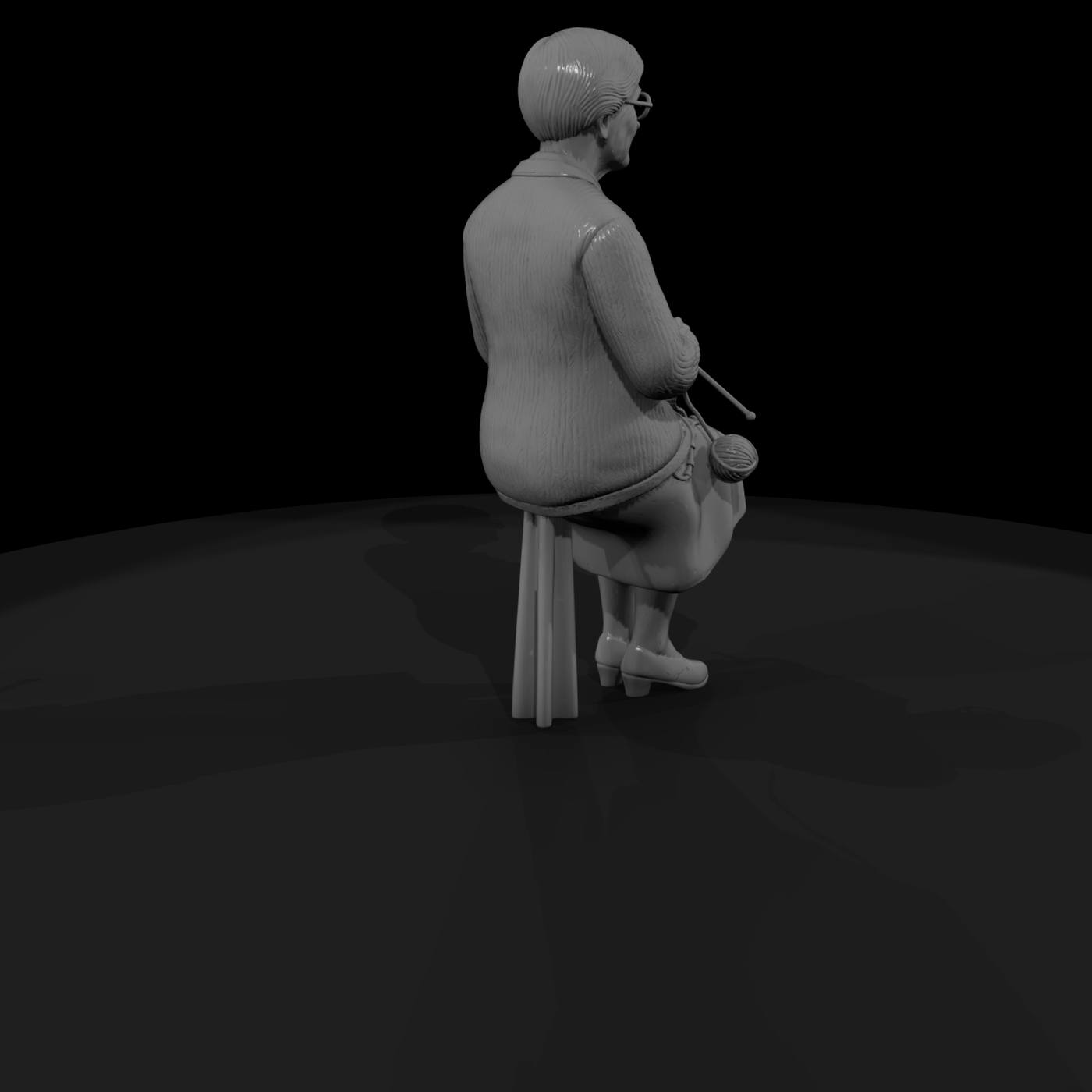 0147 Elderly Elderly Knitting Chair