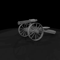 vintage-gatling-field-cannon-miniature-440213 — thumbnail 4