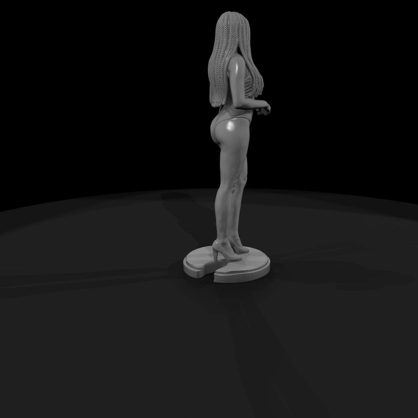 Beauty Pageant Contestant in Swimsuit