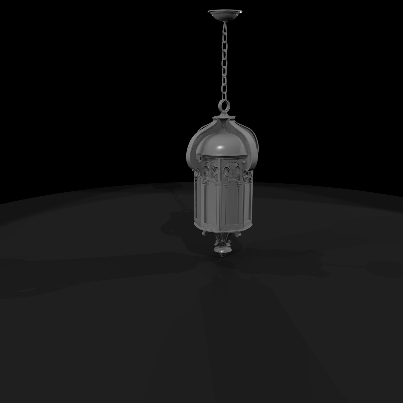 Art Nouveau Hanging Lantern Pendant