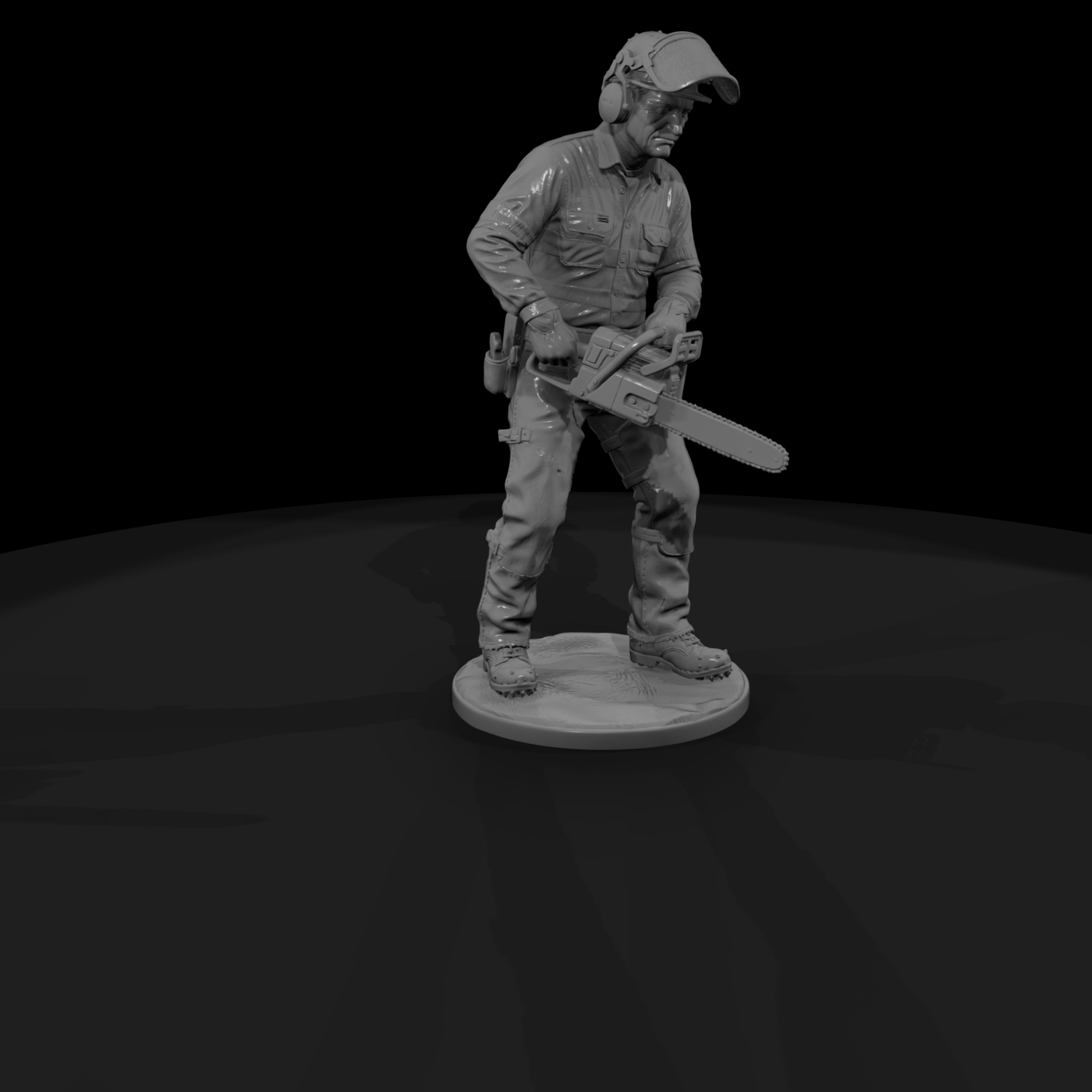 Lumberjack with a Chainsaw
