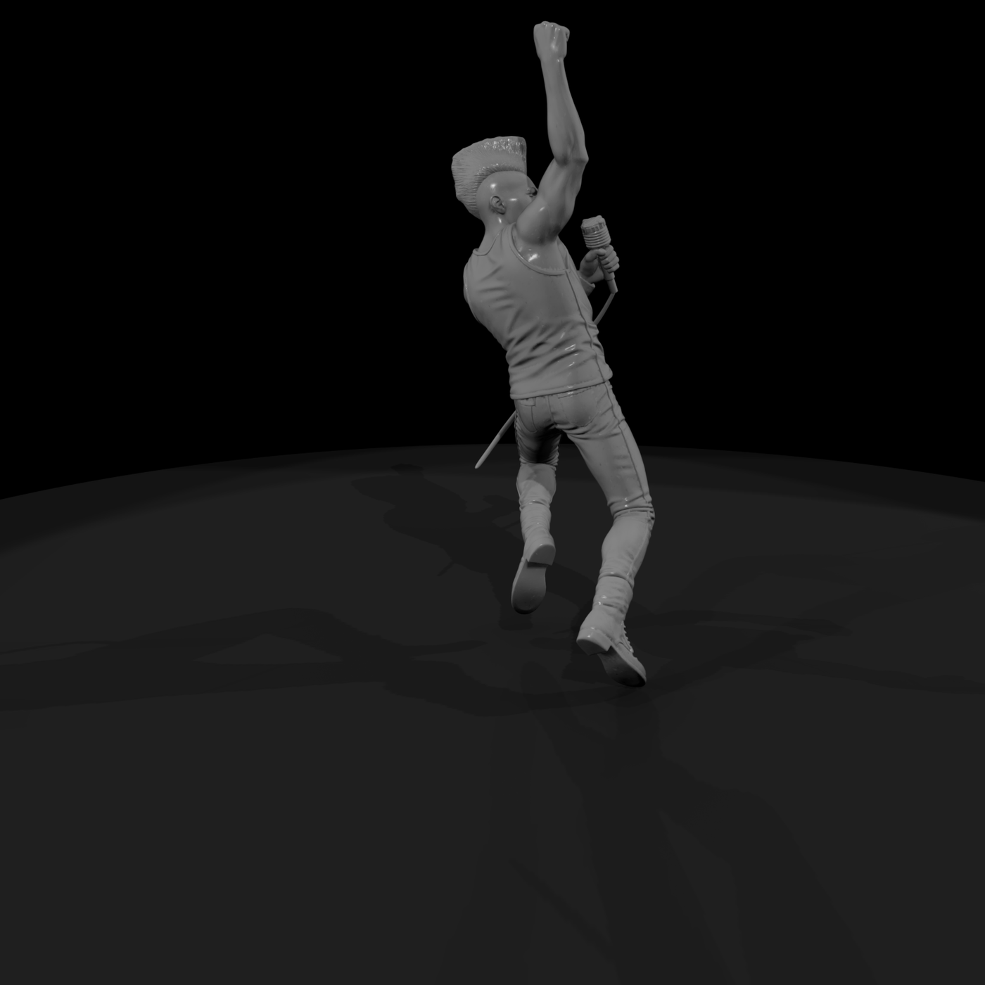 0190 Musician Rock Singer Jump
