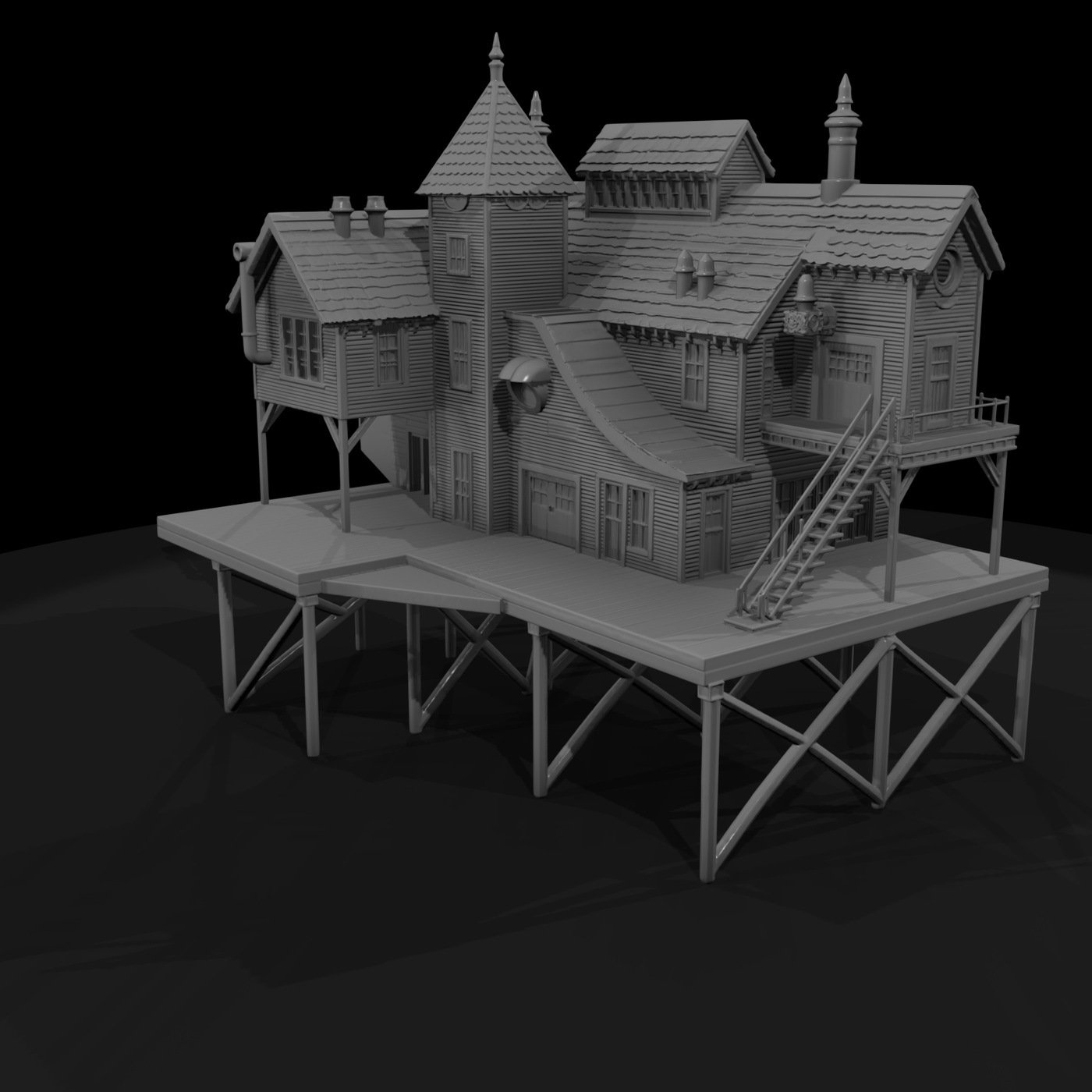 Victorian Stilted Pier House