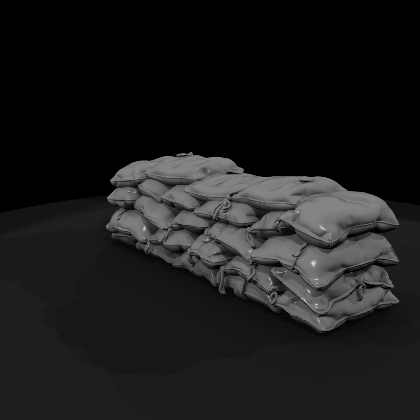 Sandbag Wall Straight