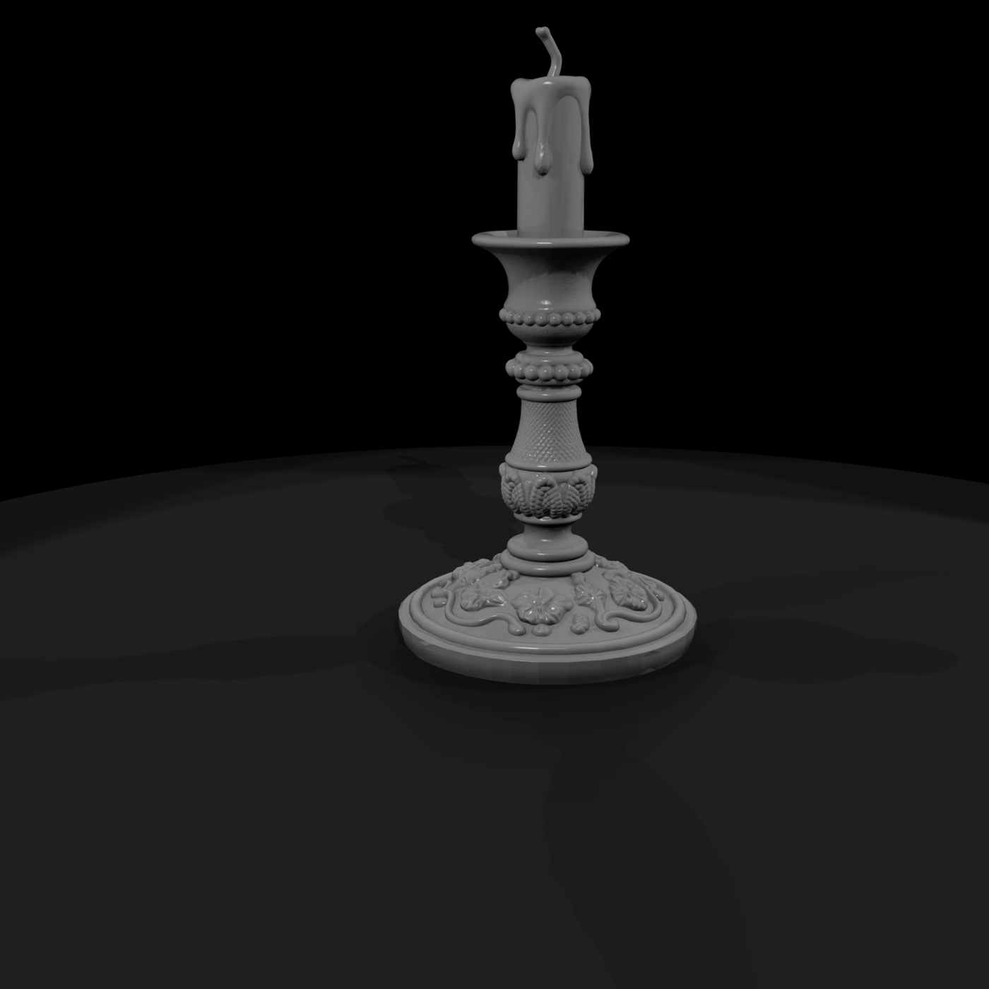 Ornate Brass Candlestick