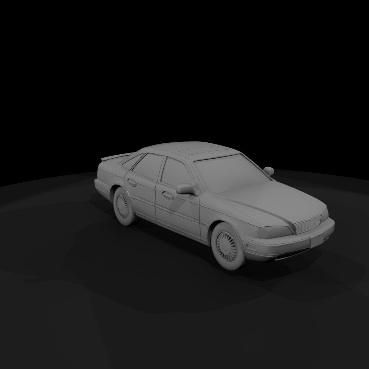 luxury-sedan-3d-printable-for-dioramas-layouts-ho-1-87-friendly-247735