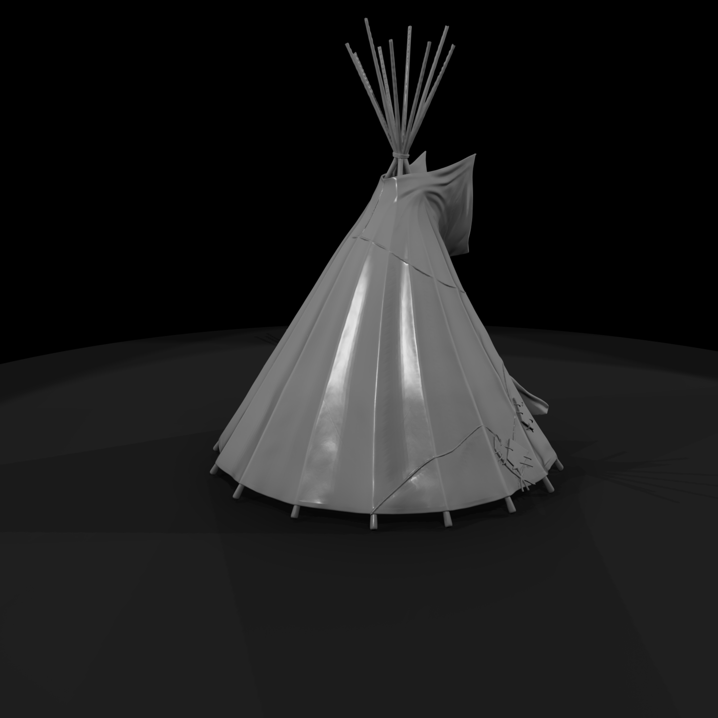 Worn Canvas Tipi