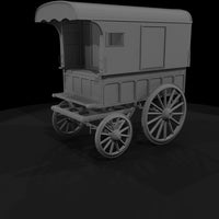 ho-scale-covered-horse-wagon-model-railroad-diorama-prop-430133 — thumbnail 4