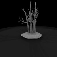 stylized-dead-tree-cluster-3d-printable-diorama-scenery-672934 — thumbnail 4