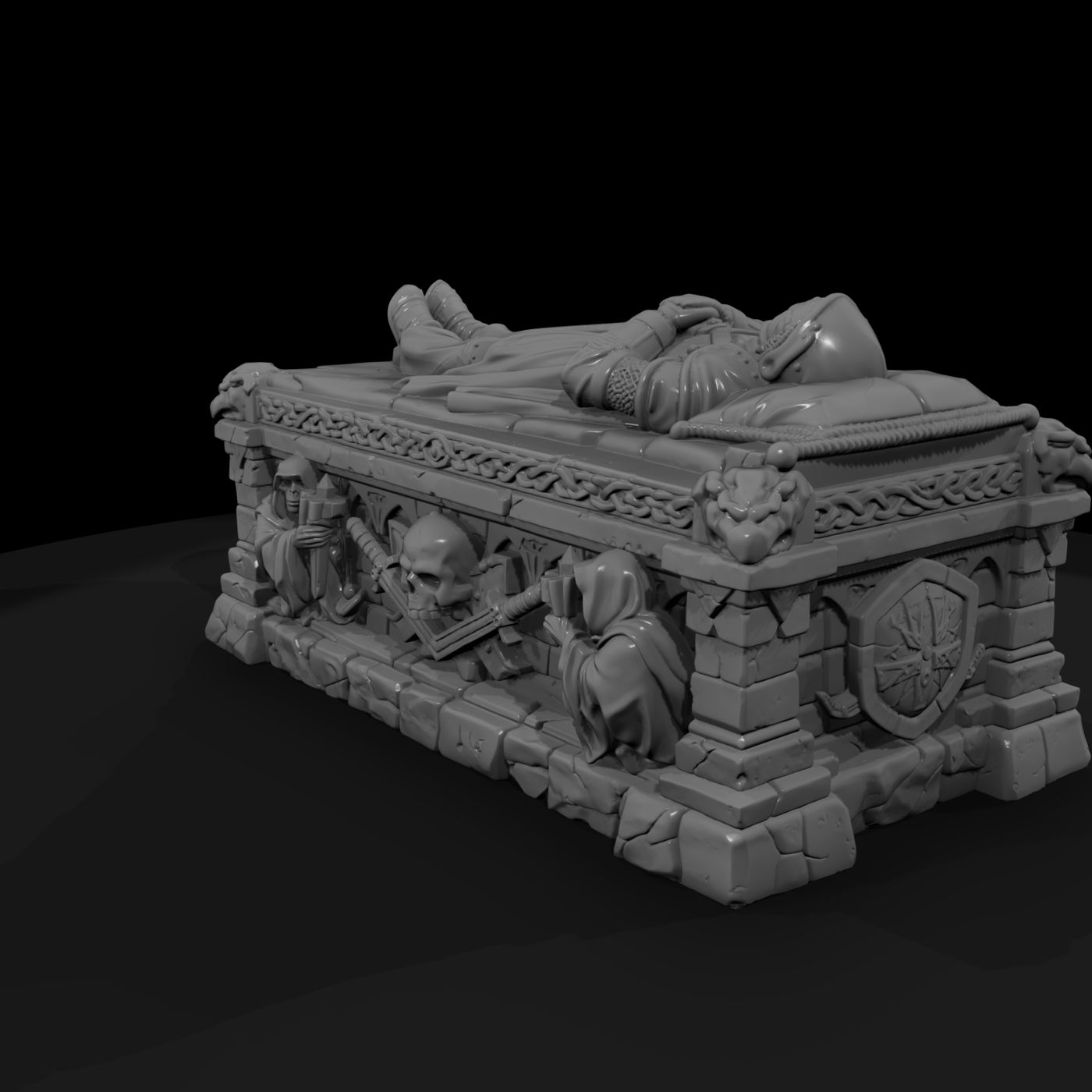 Knight's Stone Tomb with Effigy