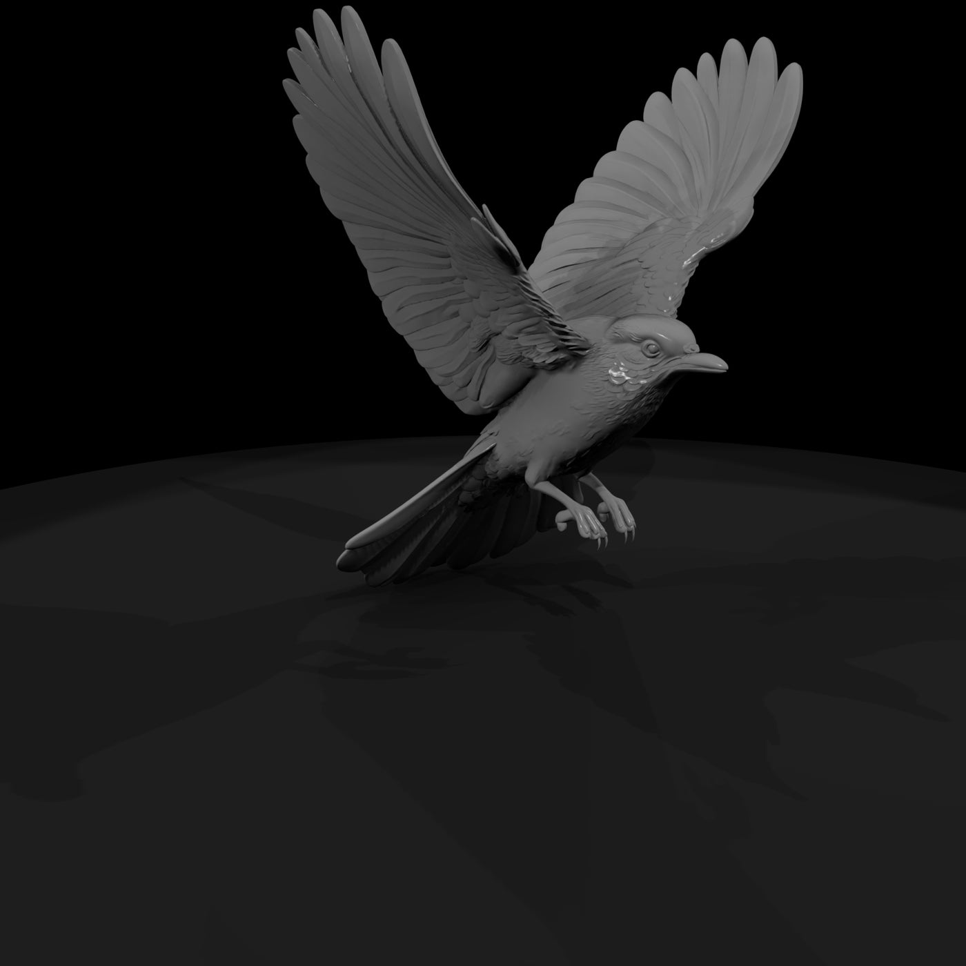 flying-bird-miniature-mid-flight-sculpture-for-dioramas-812383