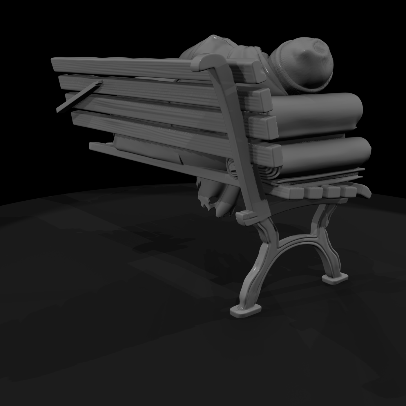 Vag 041 1980S Park Bench Sleeper