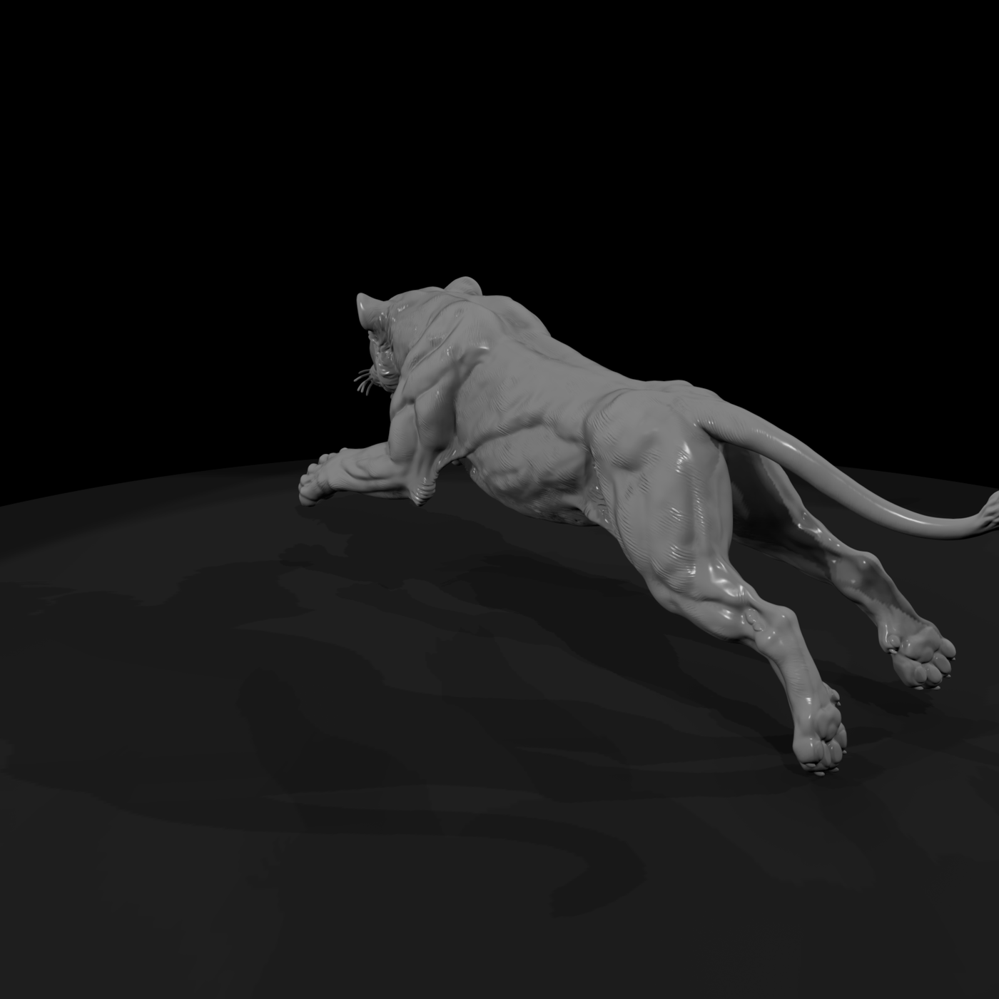 Cir 127 Animal Big Cat Leap